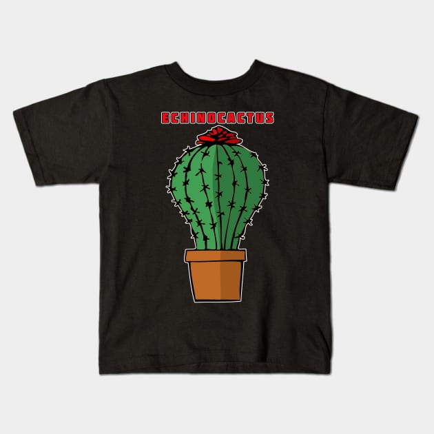 Echinocactus Kids T-Shirt by headrubble